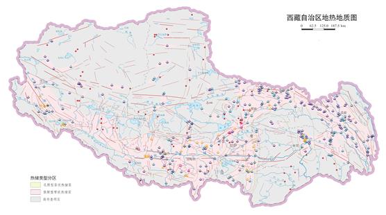 西藏自治区地热地质图